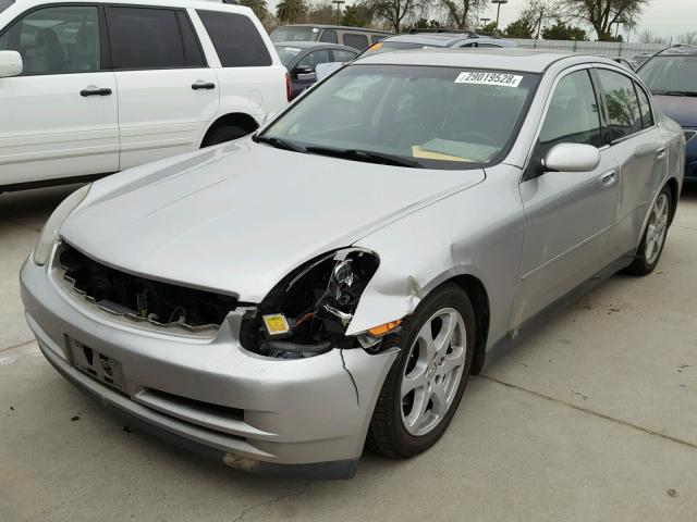 JNKCV51E03M019925 - 2003 INFINITI G35 SILVER photo 2