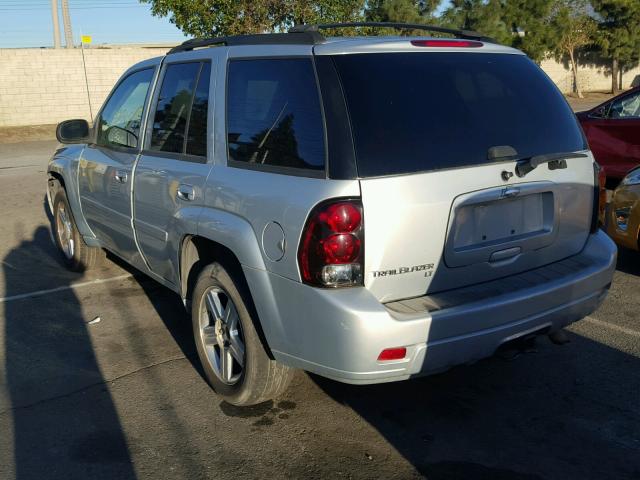 1GNDS13S472157955 - 2007 CHEVROLET TRAILBLAZE SILVER photo 3