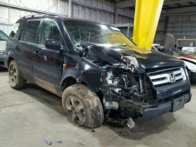 5FNYF28577B005866 - 2007 HONDA PILOT EXL BLACK photo 1