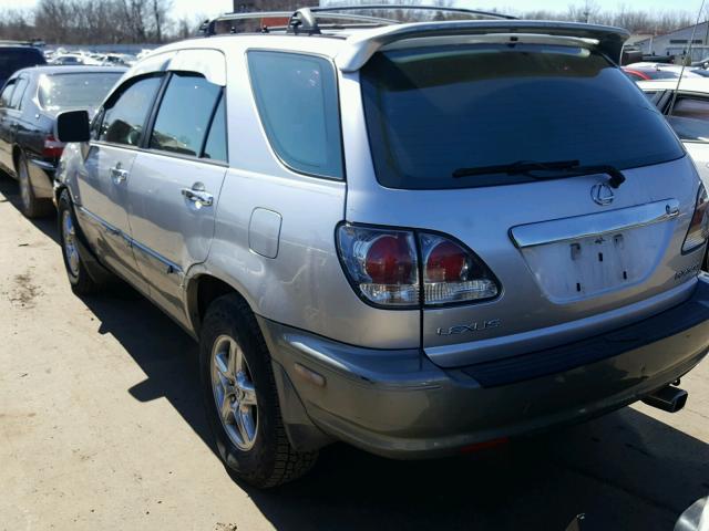 JT6HF10U2X0038728 - 1999 LEXUS RX 300 GRAY photo 3