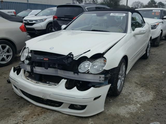 WDBTK56F09T107561 - 2009 MERCEDES-BENZ CLK 350 WHITE photo 2