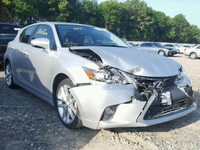 JTHKD5BH1E2175493 - 2014 LEXUS CT200H SILVER photo 1