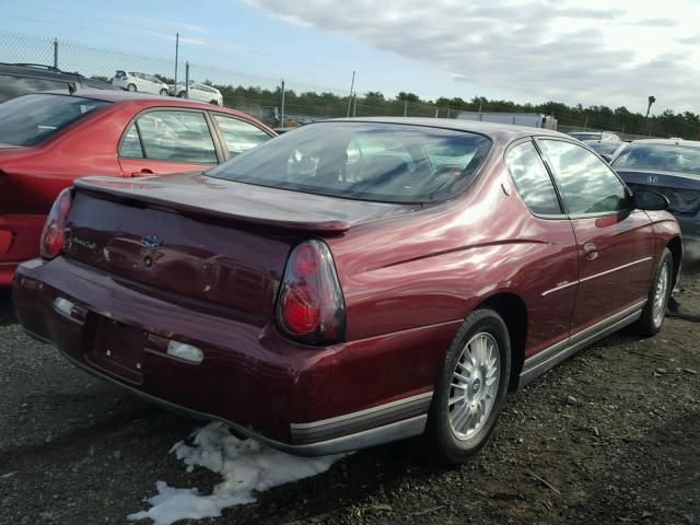 2G1WW15E919214651 - 2001 CHEVROLET MONTE CARL MAROON photo 4