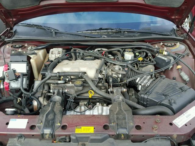 2G1WW15E919214651 - 2001 CHEVROLET MONTE CARL MAROON photo 7