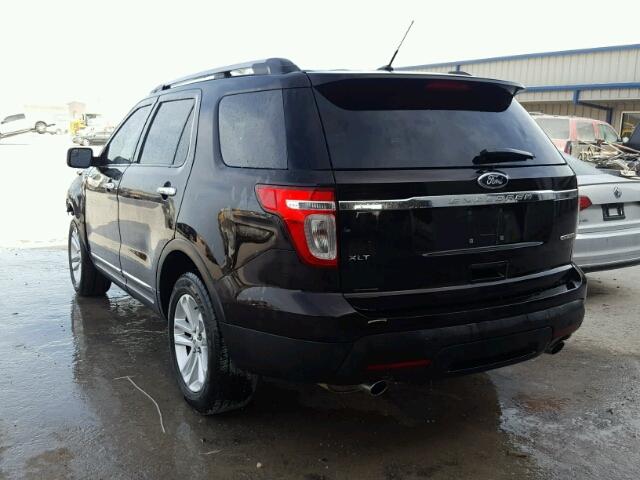 1FM5K7D82EGB35399 - 2014 FORD EXPLORER X BLACK photo 3