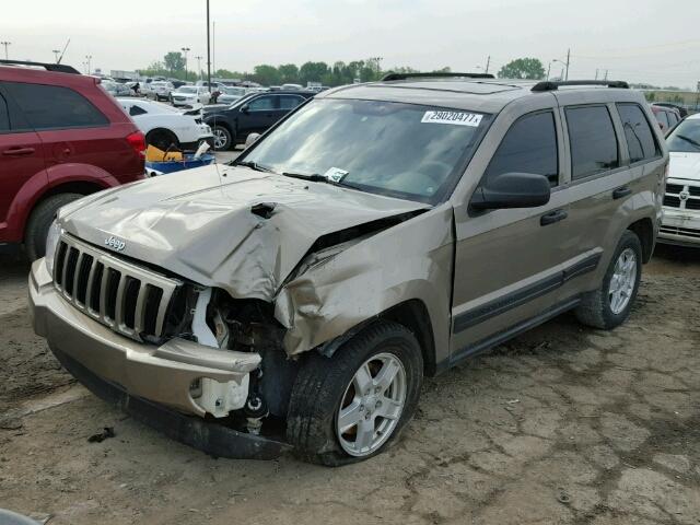 1J4GR48K45C650032 - 2005 JEEP GRAND CHER TAN photo 2