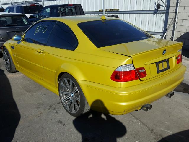 WBSBL93485PN61458 - 2005 BMW M3 YELLOW photo 3