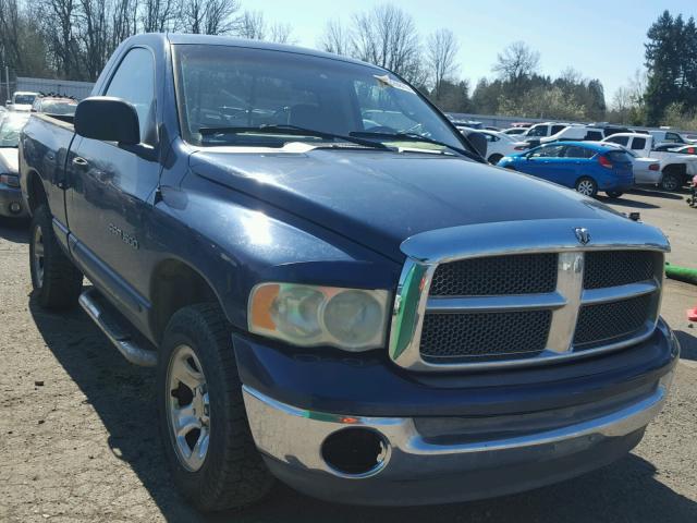 1D7HU16N12J259387 - 2002 DODGE RAM 1500 BLUE photo 1