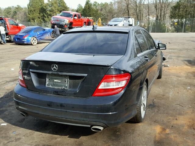 WDDGF5GBXAR098068 - 2010 MERCEDES-BENZ C 350 BLACK photo 4