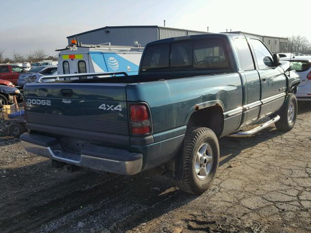 3B7HF13Z5WG221759 - 1998 DODGE RAM 1500 GREEN photo 4