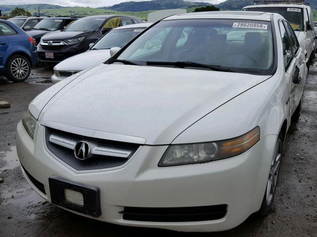 19UUA66274A037798 - 2004 ACURA TL WHITE photo 2