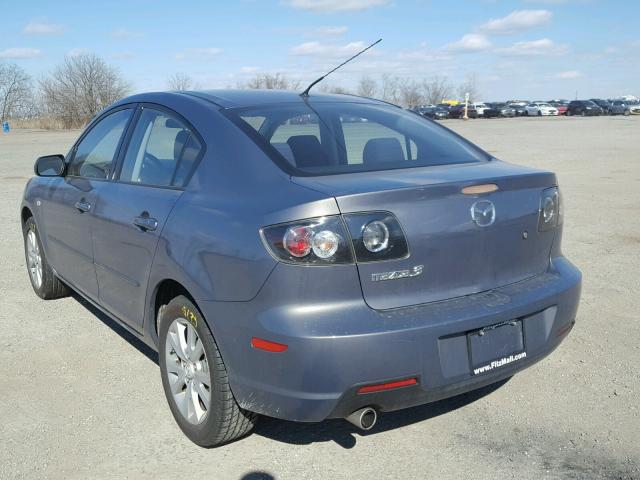 JM1BK32F771711348 - 2007 MAZDA 3 I GRAY photo 3