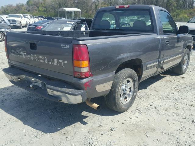 1GCEC14W4YZ191303 - 2000 CHEVROLET SILVERADO GRAY photo 4