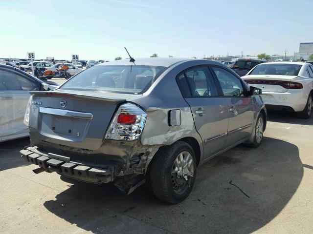 3N1AB6AP9CL678320 - 2012 NISSAN SENTRA 2.0 SILVER photo 4