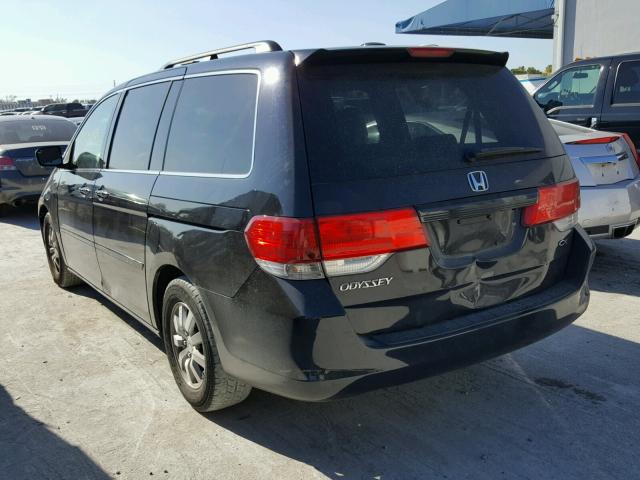 5FNRL38768B050299 - 2008 HONDA ODYSSEY EX BLACK photo 3