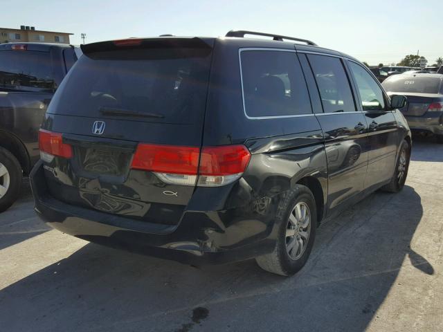 5FNRL38768B050299 - 2008 HONDA ODYSSEY EX BLACK photo 4