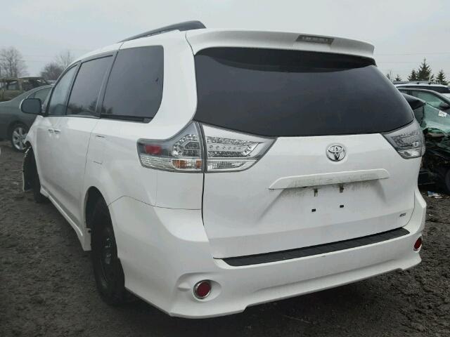 5TDXK3DC2FS630686 - 2015 TOYOTA SIENNA SPO WHITE photo 3