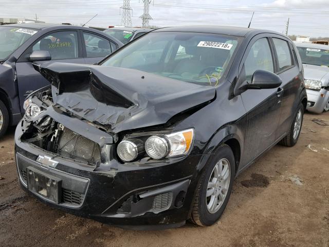 1G1JA6SH1C4119396 - 2012 CHEVROLET SONIC LS Սև լուսանկար 2