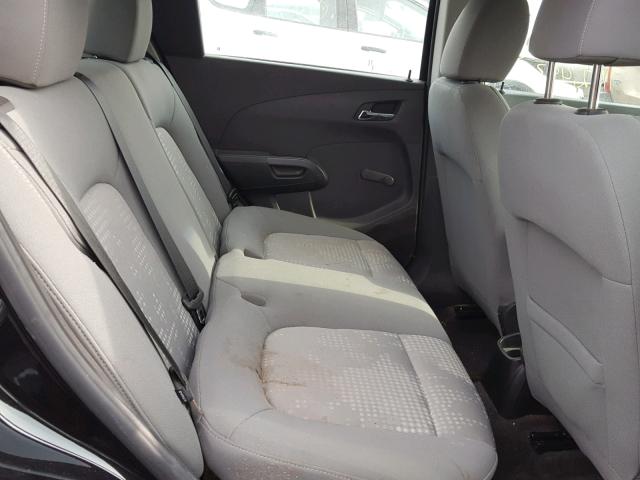 1G1JA6SH1C4119396 - 2012 CHEVROLET SONIC LS Սև լուսանկար 6