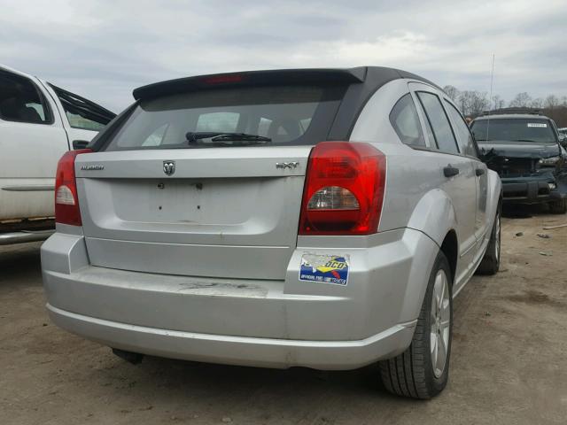 1B3HB48B07D521394 - 2007 DODGE CALIBER SX SILVER photo 4