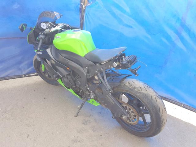 JKAZX4R15CA033347 - 2012 KAWASAKI ZX600 R GREEN photo 3