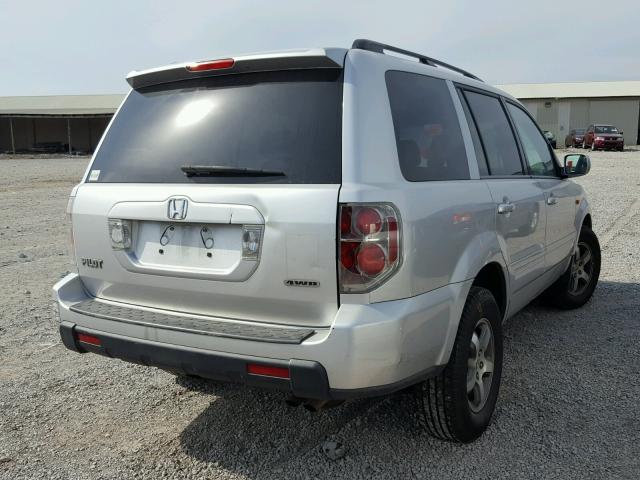 5FNYF18676B009546 - 2006 HONDA PILOT EX SILVER photo 4