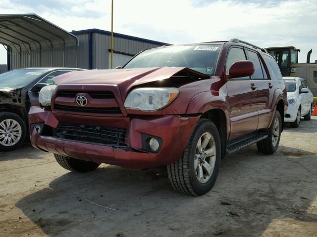 JTEBU17R668057820 - 2006 TOYOTA 4RUNNER LI RED photo 2