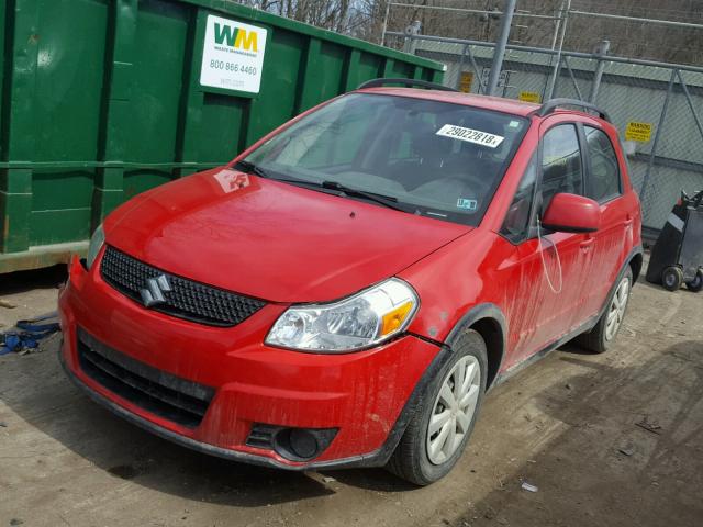 JS2YB5A33B6302858 - 2011 SUZUKI SX4 BASE RED photo 2