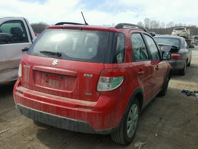 JS2YB5A33B6302858 - 2011 SUZUKI SX4 BASE RED photo 4