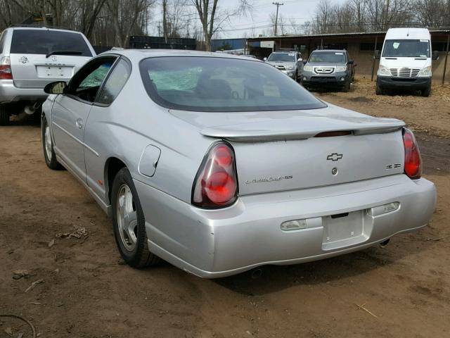 2G1WX15K149149804 - 2004 CHEVROLET MONTE CARL SILVER photo 3