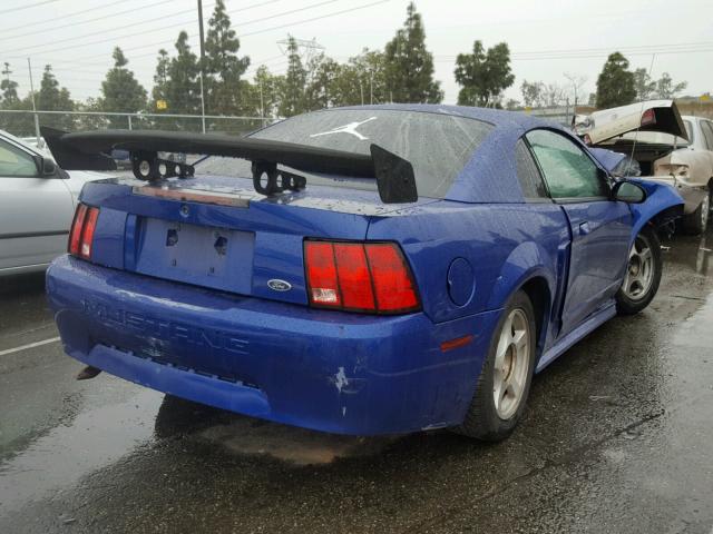 1FAFP40463F375138 - 2003 FORD MUSTANG BLUE photo 4