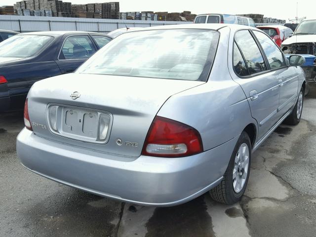 3N1CB51D72L651852 - 2002 NISSAN SENTRA XE SILVER photo 4