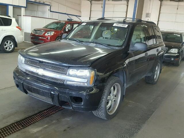 1GNDS13S162225854 - 2006 CHEVROLET TRAILBLAZE BLACK photo 2