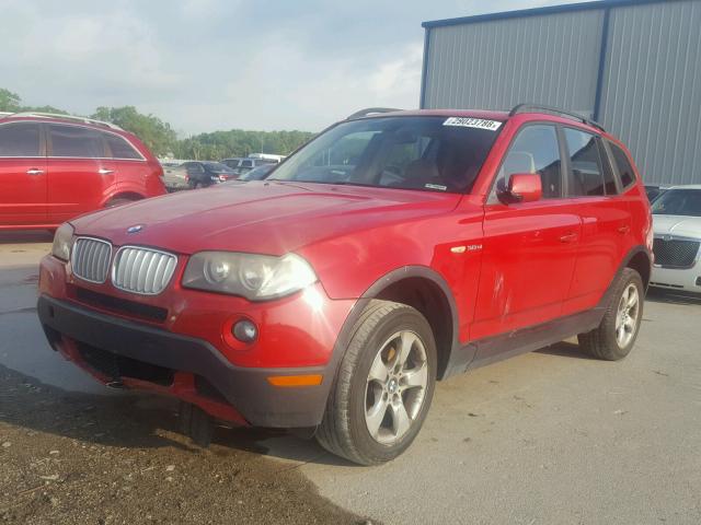 WBXPC93467WF12044 - 2007 BMW X3 3.0SI RED photo 2