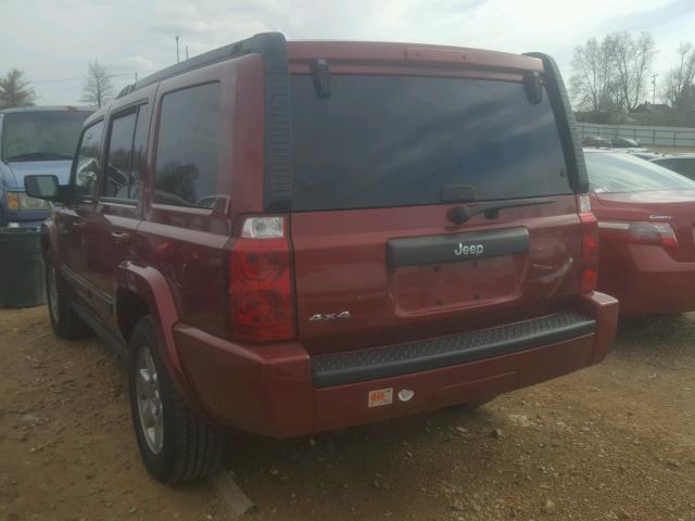1J8HG48KX7C670880 - 2007 JEEP COMMANDER 红色 照片 3