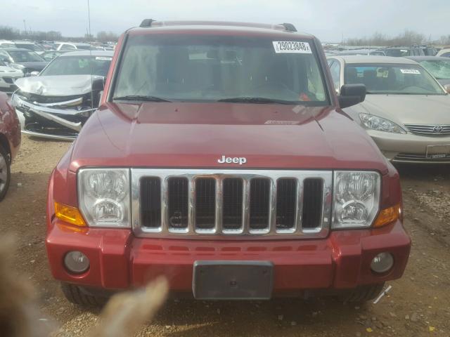 1J8HG48KX7C670880 - 2007 JEEP COMMANDER 红色 照片 9