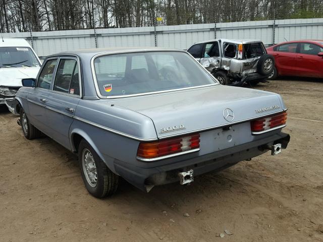 WDBAB33AXEA099415 - 1984 MERCEDES-BENZ 300 DT BLUE photo 3