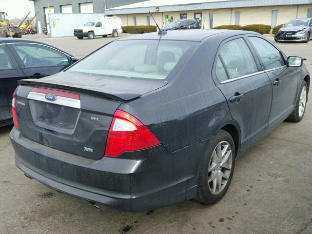 3FAHP0JGXAR266997 - 2010 FORD FUSION SEL BLACK photo 4