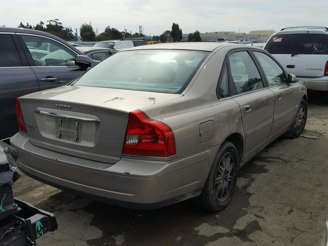 YV1TS592751404417 - 2005 VOLVO S80 2.5T BEIGE photo 4