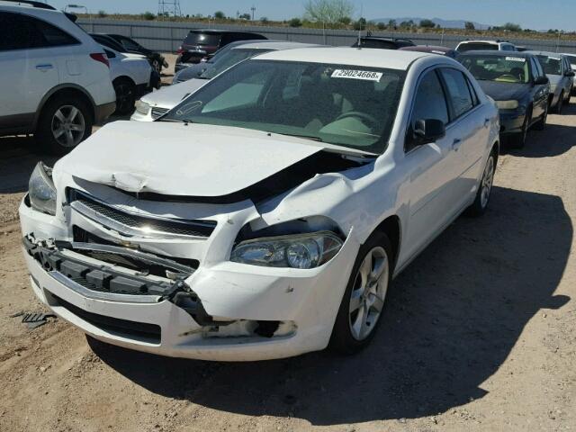 1G1ZA5EU6CF398600 - 2012 CHEVROLET MALIBU LS WHITE photo 2