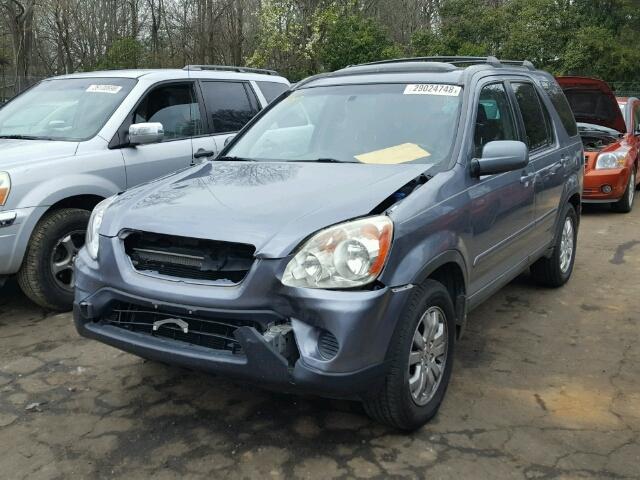 SHSRD78945U304781 - 2005 HONDA CR-V SE BLUE photo 2