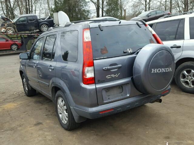 SHSRD78945U304781 - 2005 HONDA CR-V SE BLUE photo 3