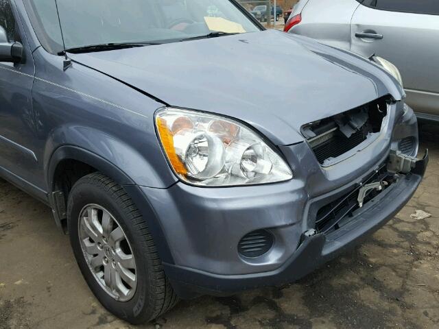 SHSRD78945U304781 - 2005 HONDA CR-V SE BLUE photo 9