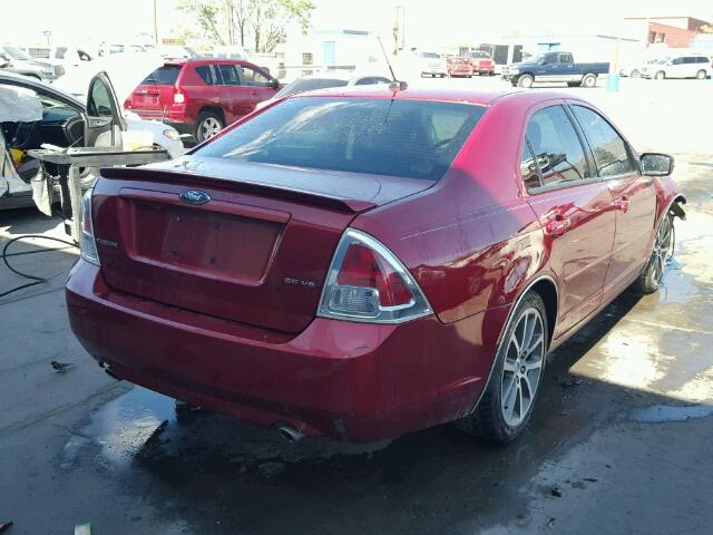 3FAHP071X8R108446 - 2008 FORD FUSION SE MAROON photo 4