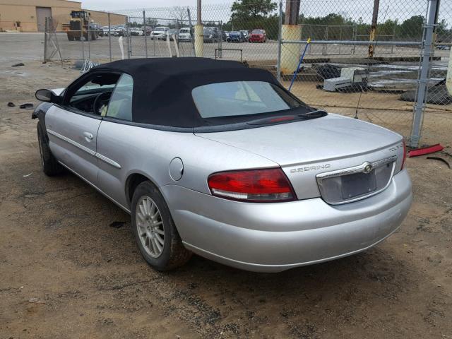 1C3EL55R24N263170 - 2004 CHRYSLER SEBRING LX SILVER photo 3