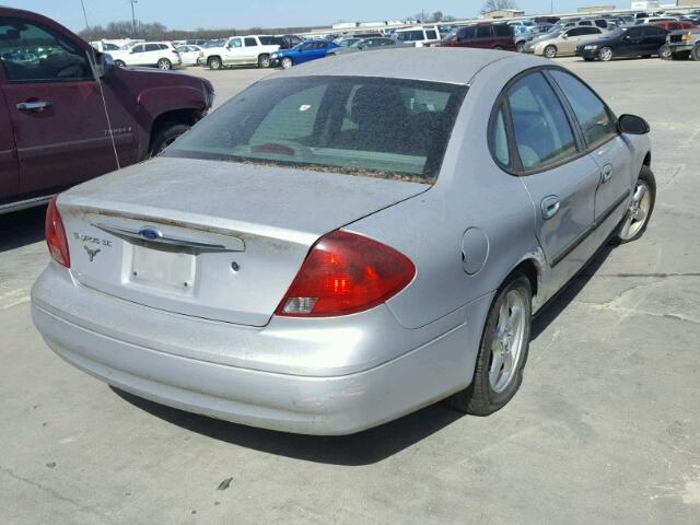 1FAFP53U21A111927 - 2001 FORD TAURUS SE GRAY photo 4