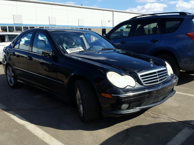 WDBRF40J15A741019 - 2005 MERCEDES-BENZ C 230K SPO BLACK photo 1