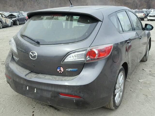 JM1BL1L8XC1680995 - 2012 MAZDA 3 I GRAY photo 4