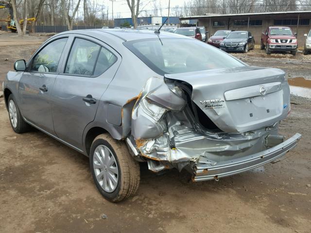 3N1CN7AP9CL940729 - 2012 NISSAN VERSA S SILVER photo 3