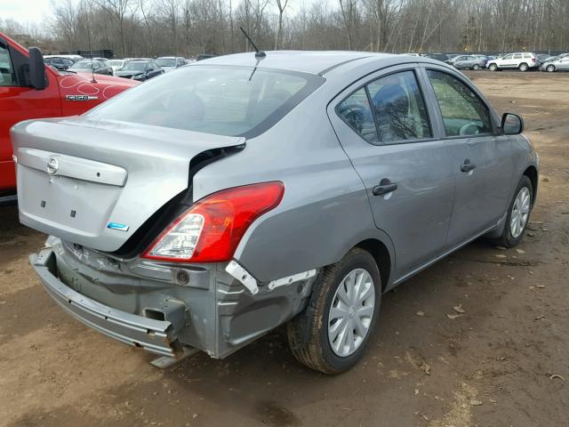 3N1CN7AP9CL940729 - 2012 NISSAN VERSA S SILVER photo 4